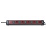 Premium-Line Technik Steckdosenleiste 5-fach schwarz/bordeaux 3m 3G1,5