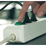 cleverLINE Steckdosenleiste 5er-Steckdosen (1,5m Kabel, mit Schalter) weiss