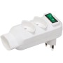 Abzweigstecker 2+1-fach mit Schalter, 350° drehbar *CH*