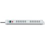 Premium-Line Steckdosenleiste 12-fach lichtgrau 3m H05VV-F 3G1,5 *CH*