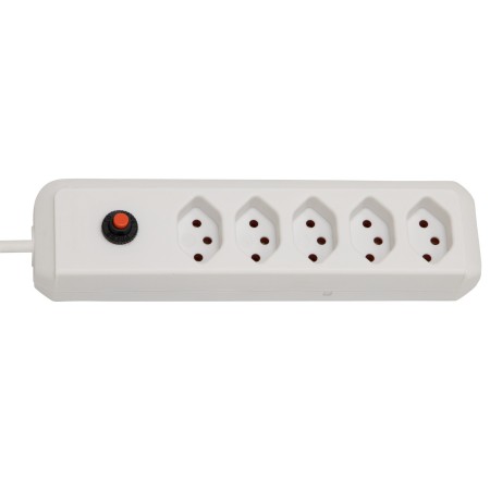 cleverLINE 5er-Steckdosenleiste (1,5m Kabel, ohne Schalter, für den Innenbereich) weiss