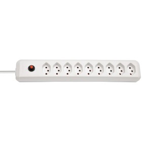 cleverLINE 9er-Steckdosenleiste (2m Kabel, ohne Schalter, für den Innenbereich) weiss
