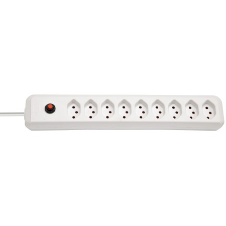 cleverLINE 9er-Steckdosenleiste (2m Kabel, ohne Schalter, für den Innenbereich) weiss