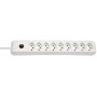 cleverLINE 9er-Steckdosenleiste (2m Kabel, ohne Schalter, für den Innenbereich) weiss