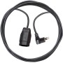 Kunststoff Verlängerungskabel, T12 Winkelstecker, T13 Kupplung, Kabel 5m H05VV-F 3G1,0 schwarz *CH*