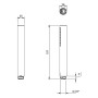 Villeroy & Boch Taro Stabhandbrause rund mit 1 Strahlart
