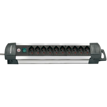 Premium-Alu-Line Steckdosenleiste 10-fach 3m H05VV-F 3G1,5 *CH*