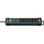 Premium-Line Steckdosenleiste 6-fach schwarz 5m H05VV-F 3G1,0 *CH*