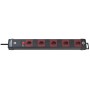 Premium-Line Technik Steckdosenleiste 5-fach schwarz/bordeaux 3m H05VV-F 3G1,5 *CH*