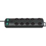 Primera-Line Steckdosenleiste 10-fach schwarz 2m H05VV-F 3G1,0 5-fach schaltbare Steckdosen *CH*