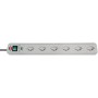Eco-Line 13.500A Überspannungsschutz-Steckdosenleiste 6-fach lichtgrau 1,5m H05VV-F 3G1,0 *CH*