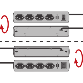 Primera-Line Steckdosenleiste 10-fach weiss 2m H05VV-F 3G1,0 5-fach schaltbare Steckdosen *CH*