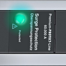 Alu-Office-Line 60.000A Überspannungsschutz-Steckdosenleiste 4-fach 1,8m H05VV-F 3G1,0 *CH*