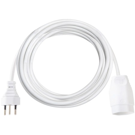Verlängerungskabel aus hochwertigem Kunststoff (Verlängerungskabel für den Innenbereich mit 10m Kabel) weiss