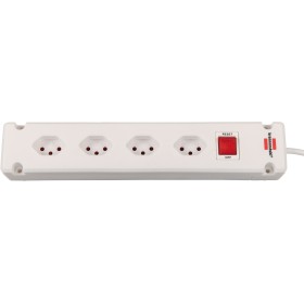 Bremounta Steckdosenleiste 4-fach weiss 3m H05VV-F, 3G1,0 mit Schalter *CH*