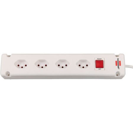 Bremounta Steckdosenleiste 4-fach weiss 3m H05VV-F, 3G1,0 mit Schalter *CH*