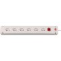 Bremounta Steckdosenleiste 6-fach weiss 3m H05VV-F, 3G1,0 mit Schalter *CH*