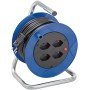 Kompakt ST 180 Kabelrolle, 4x Steckdose T13, Stecker T12, 15m H05VV-F 3G1,0 schwarz, 32 Stück/Palette