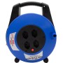 Vario Line Kabelbox 4-fach / Mini-Kabeltrommel (Indoor-Kabeltrommel für Haushalt, 15 m Kabel)