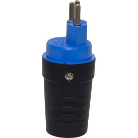 Stecker T23, 230V/16A, blau/schwarz, IP55