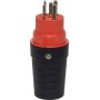 Stecker T25, 230/400V/16A, rot/schwarz, IP55