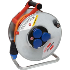 Brennenstuhl Garant SK 290 Kabelrolle (33m Kabel in orange, Stahlblech, Einsatz im Aussenbereich)