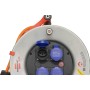 Garant SK 320 Kabelrolle, 4x Steckdose T13, Stecker T13, 50m 3G2,5 orange, CH Stecksystem IP55
