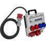 Wandstromverteiler 32A, 1x CEE 400V/32A, 1x CEE 400V/16A, 2x Typ T23 (IP55), 2x Typ T25 (IP55) *CH*