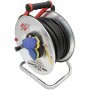 Kabeltrommel Garant SK für Ausseneinsatz, CH Stecksystem IP55, 3x T23 Steckdosen, T23 Stecker, Kabel 25m