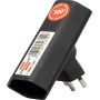 cleverLINE Abzweigstecker flach 2-fach schwarz, drehbar bis 300° *CH*