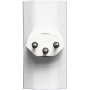cleverLINE Abzweigstecker flach 2-fach weiss, drehbar bis 300° *CH*