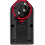 cleverLINE Abzweigstecker 2-fach schwarz, drehbar bis 300° mit Aufhänger *CH*