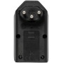 cleverLINE Abzweigstecker 2-fach schwarz, drehbar bis 300° mit Aufhänger *CH*