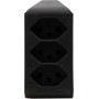 cleverLINE Abzweigstecker 3-fach schwarz, drehbar bis 300° mit Aufhänger *CH*