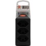 cleverLINE Abzweigstecker 3-fach schwarz, drehbar bis 300° mit Aufhänger *CH*