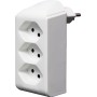 cleverLINE Abzweigstecker 3-fach weiss, drehbar bis 300° mit Aufhänger *CH*