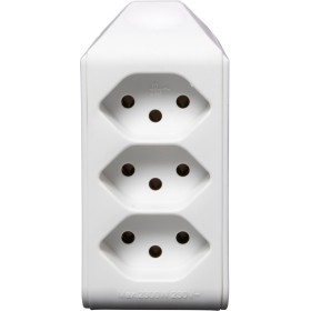 cleverLINE Abzweigstecker 3-fach weiss, drehbar bis 300° mit Aufhänger *CH*