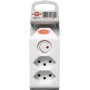 cleverLINE Abzweigstecker 2-fach weiss mit Schalter, drehbar bis 300° mit Aufhänger *CH*