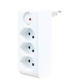 cleverLINE Abzweigstecker 3-fach weiss mit Schalter, drehbar bis 300° mit Aufhänger *CH*