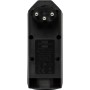 cleverLINE Abzweigstecker 2+1 fach schwarz, drehbar bis 300° mit Aufhänger *CH*