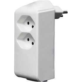 cleverLINE Abzweigstecker 2+1 fach weiss, drehbar bis 300° mit Aufhänger *CH*