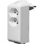 cleverLINE Abzweigstecker 2+1 fach weiss, drehbar bis 300° mit Aufhänger *CH*