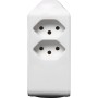 cleverLINE Abzweigstecker 2+1 fach weiss, drehbar bis 300° mit Aufhänger *CH*