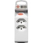 cleverLINE Abzweigstecker 2+1 fach weiss, drehbar bis 300° mit Aufhänger *CH*