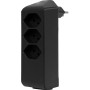 cleverLINE Abzweigstecker 3+1 fach schwarz, drehbar bis 300° mit Aufhänger *CH*