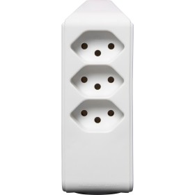 Connecteur de dérivation cleverLINE 3+1 prises blanc, pivotant jusqu'à 300° avec crochet *CH*