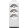 cleverLINE Abzweigstecker 3+1 fach weiss, drehbar bis 300° mit Aufhänger *CH*