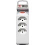 cleverLINE Abzweigstecker 3+1 fach weiss, drehbar bis 300° mit Aufhänger *CH*