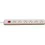 cleverLINE 6-fach-Steckdosenleiste 90° (3m Kabel, mit Schalter, für den Innenbereich) weiss