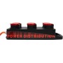 Portabler Stromverteiler BSV P T15/5 400V/10A, 6x T15 Steckdosen, Stecker T15, Kabel 2m N07V3V3 5G1.5 orange *CH*